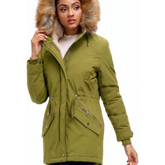 Brannicka - Mid Length Hooded Winter Jacket With Pockets — view 7 of 10