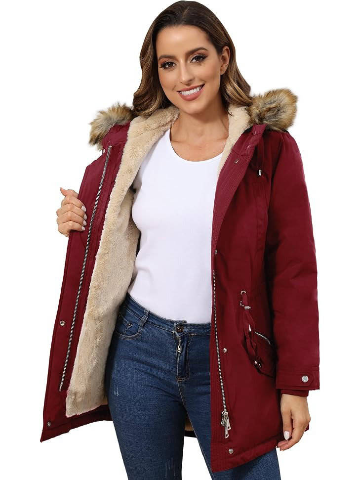 Brannicka - Mid Length Hooded Winter Jacket With Pockets — view 9 of 10