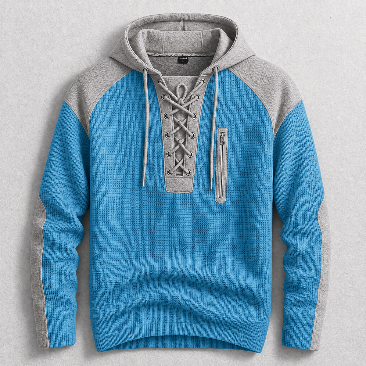 Brenthollow - Lace-Up Hoodie Streetwear Layering — view 3 of 6