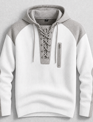 Brenthollow - Lace-Up Hoodie Streetwear Layering — view 5 of 6