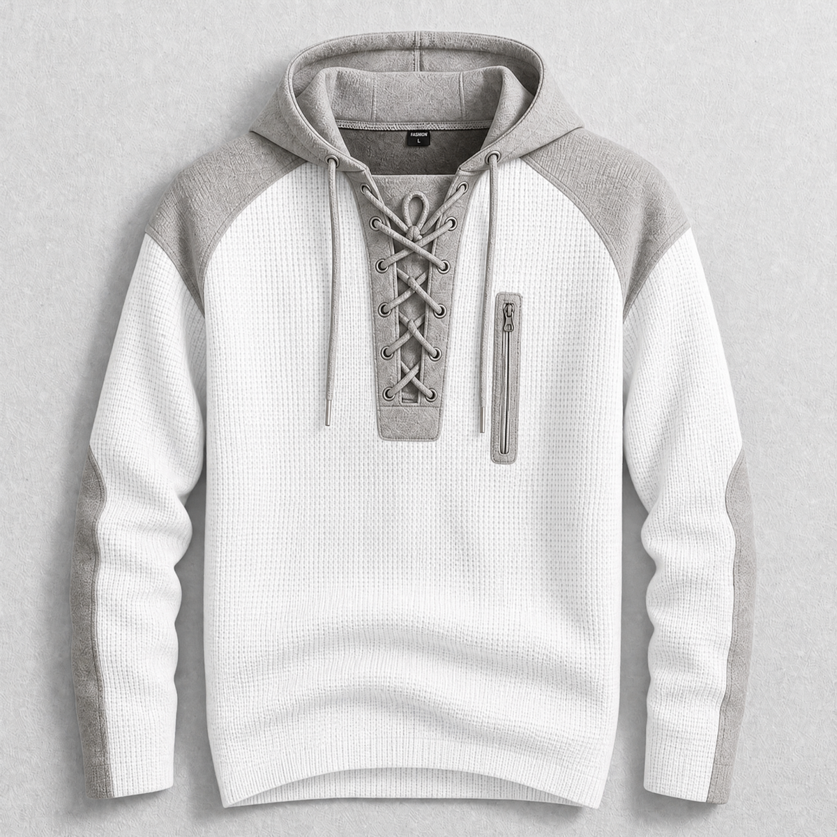 Brenthollow - Lace-Up Hoodie Streetwear Layering — view 5 of 6