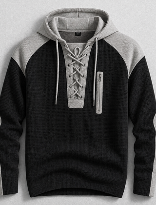 Brenthollow - Lace-Up Hoodie Streetwear Layering — view 6 of 6