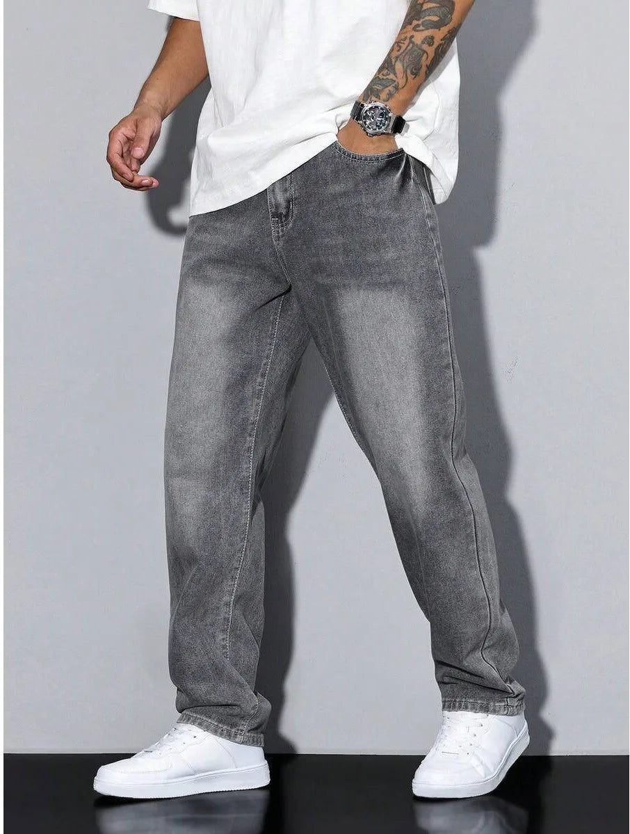 Corvellan - Wide Leg Casual Denim Jeans Everyday Wear