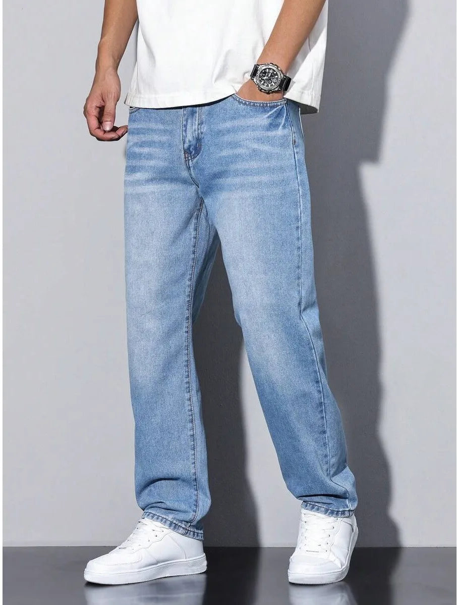 Corvellan - Wide Leg Casual Denim Jeans Everyday Wear — view 9 of 10