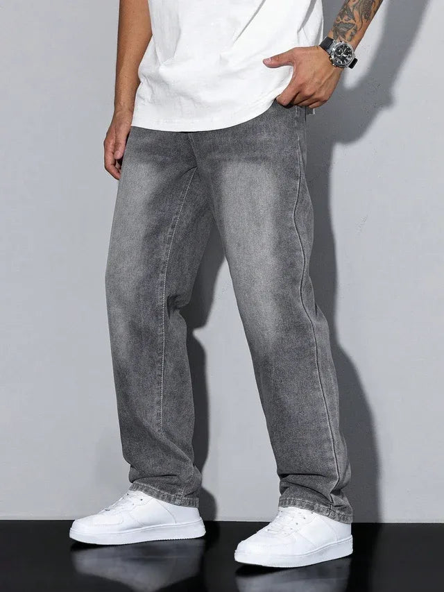 Corvellan - Wide Leg Casual Denim Jeans Everyday Wear — view 5 of 10