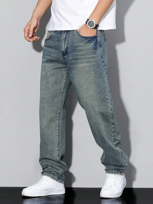 Corvellan - Wide Leg Casual Denim Jeans Everyday Wear — view 7 of 10