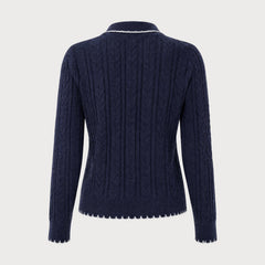 Brisalta - Textured Knit Button Cardigan Cold Weather Layering — view 3 of 4