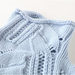 Cablora - Cable Knit Turtleneck Sweater For Autumn Winter