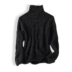 Cablora - Cable Knit Turtleneck Sweater For Autumn Winter — view 4 of 7