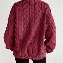 Cadenwyn - Cable-Knit Oversized Sweater Everyday Layering — view 10 of 10