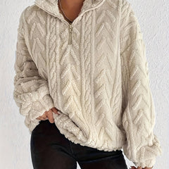 Cadenwyn - Cable-Knit Oversized Sweater Everyday Layering — view 2 of 10