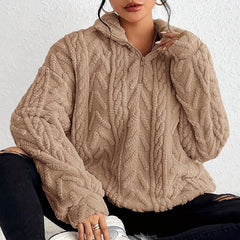 Cadenwyn - Cable-Knit Oversized Sweater Everyday Layering — view 3 of 10