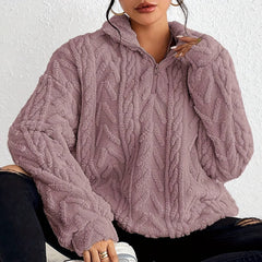 Cadenwyn - Cable-Knit Oversized Sweater Everyday Layering — view 6 of 10