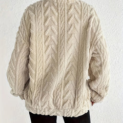 Cadenwyn - Cable-Knit Oversized Sweater Everyday Layering — view 7 of 10