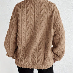 Cadenwyn - Cable-Knit Oversized Sweater Everyday Layering — view 8 of 10