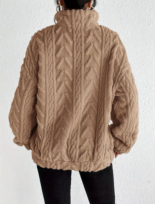 Cadenwyn - Cable-Knit Oversized Sweater Everyday Layering — view 8 of 10