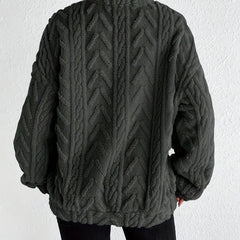 Cadenwyn - Cable-Knit Oversized Sweater Everyday Layering — view 9 of 10
