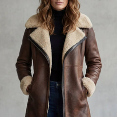 Caldura - Faux Shearling Collar Jacket Cool Weather Layering — view 2 of 6