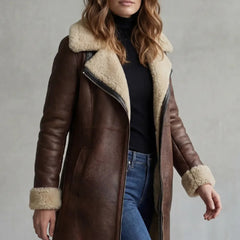 Caldura - Faux Shearling Collar Jacket Cool Weather Layering — view 3 of 6