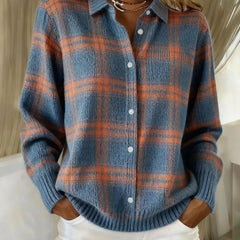 Carrick - Plaid Button Front Knit Cardigan Autumn Layering — view 4 of 4