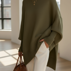 Cashelle - Oversized Wool Cashmere Sweater Cold Weather Wear — view 10 of 10