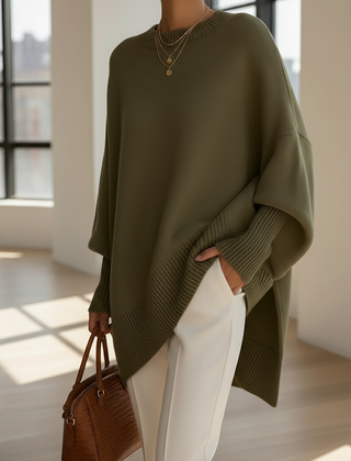Cashelle - Oversized Wool Cashmere Sweater Cold Weather Wear — view 10 of 10