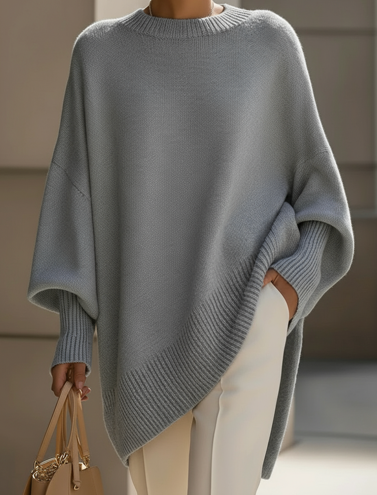 Cashelle - Oversized Wool Cashmere Sweater Cold Weather Wear — view 2 of 10