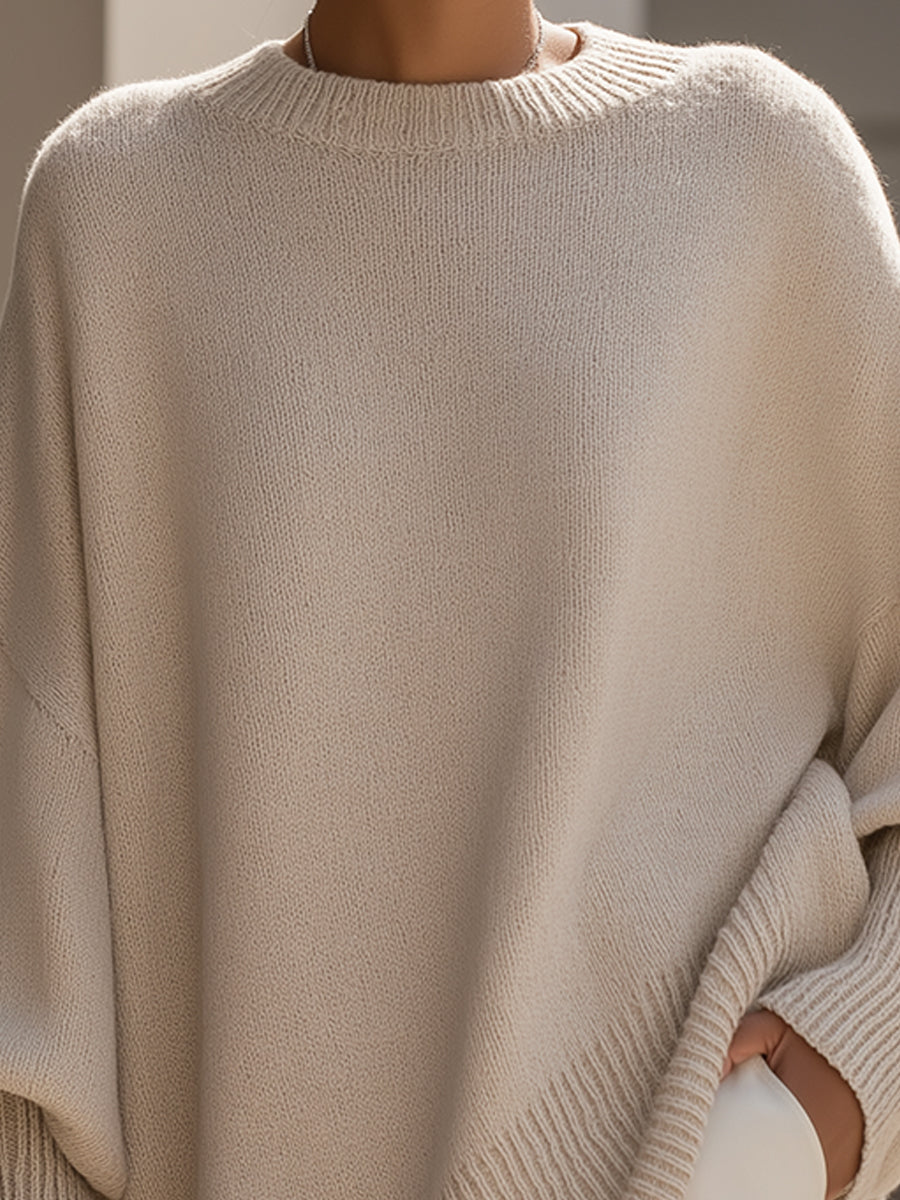 Cashelle - Oversized Wool Cashmere Sweater Cold Weather Wear — view 3 of 10