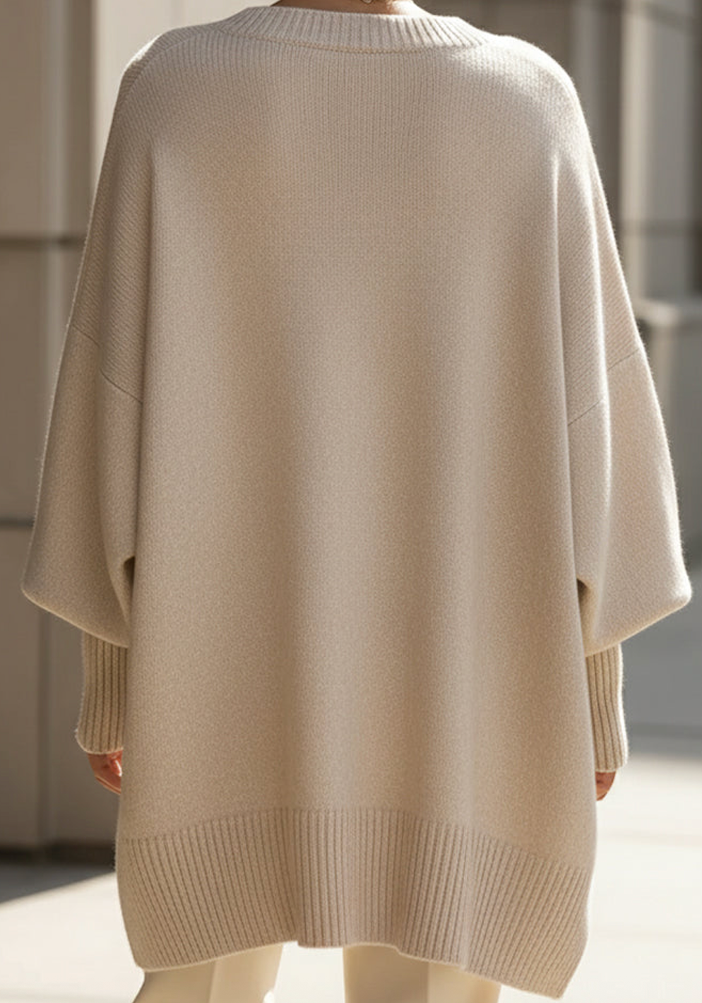 Cashelle - Oversized Wool Cashmere Sweater Cold Weather Wear — view 6 of 10