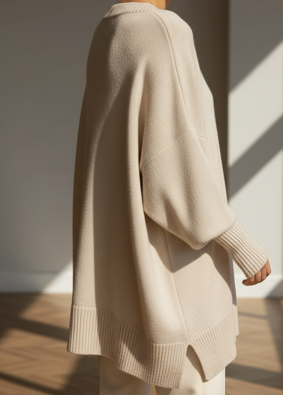 Cashelle - Oversized Wool Cashmere Sweater Cold Weather Wear — view 7 of 10