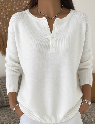 Cassalette - Ribbed Henley Sweater Cool Season Wear — view 2 of 7