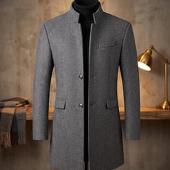 Cassaro - Longline Wool Overcoat Cold Weather Tailoring