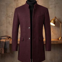 Cassaro - Longline Wool Overcoat Cold Weather Tailoring — view 2 of 10