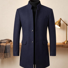 Cassaro - Longline Wool Overcoat Cold Weather Tailoring — view 3 of 10