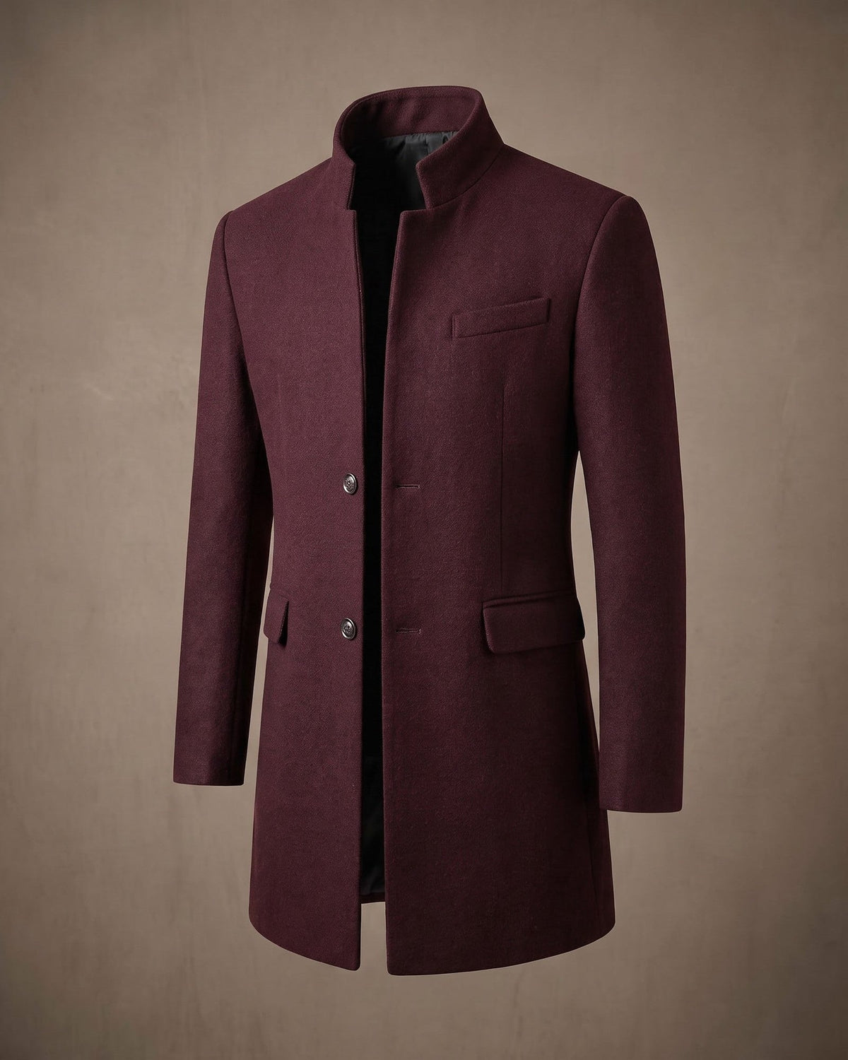 Cassaro - Longline Wool Overcoat Cold Weather Tailoring — view 6 of 10