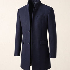Cassaro - Longline Wool Overcoat Cold Weather Tailoring — view 7 of 10