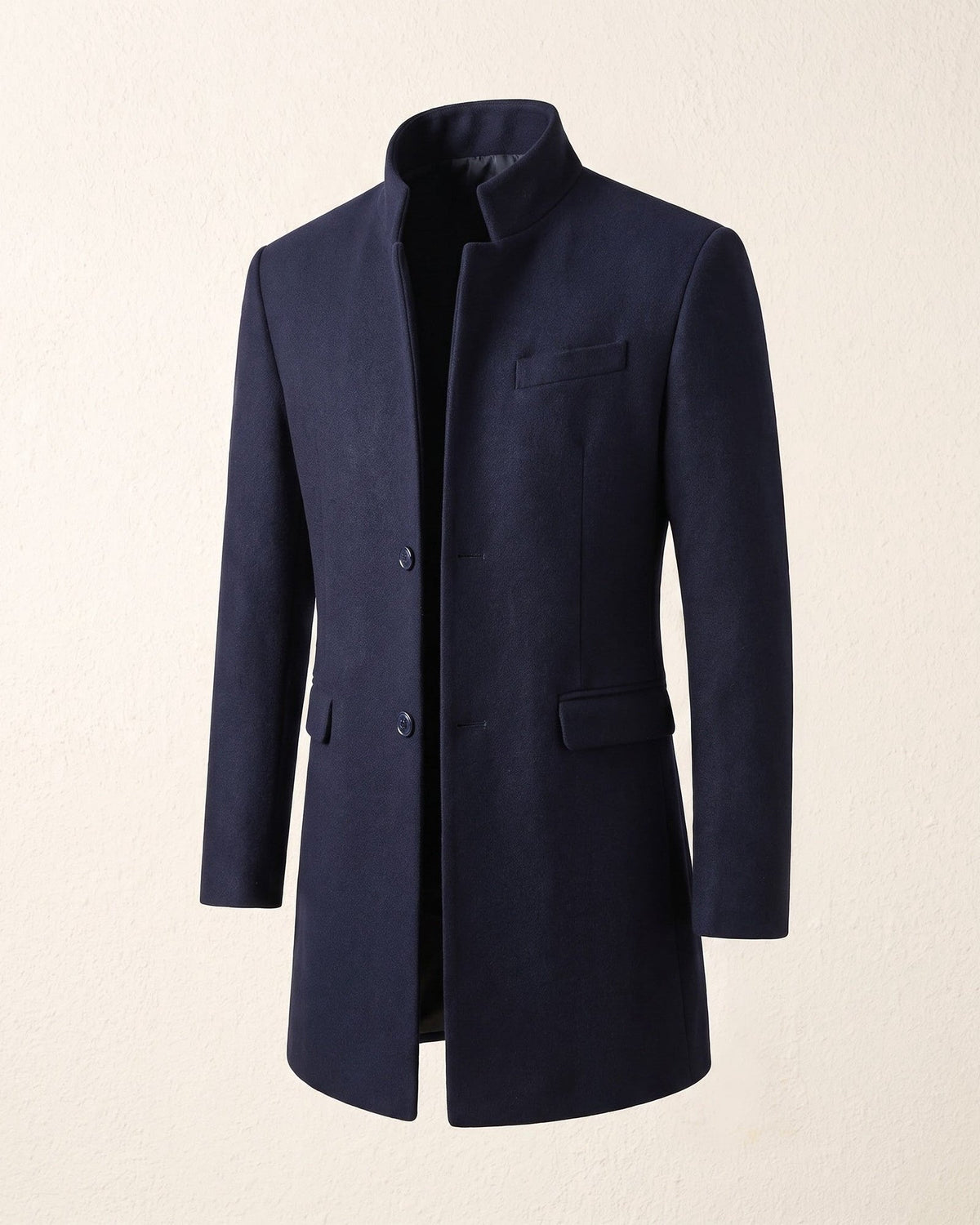 Cassaro - Longline Wool Overcoat Cold Weather Tailoring — view 7 of 10