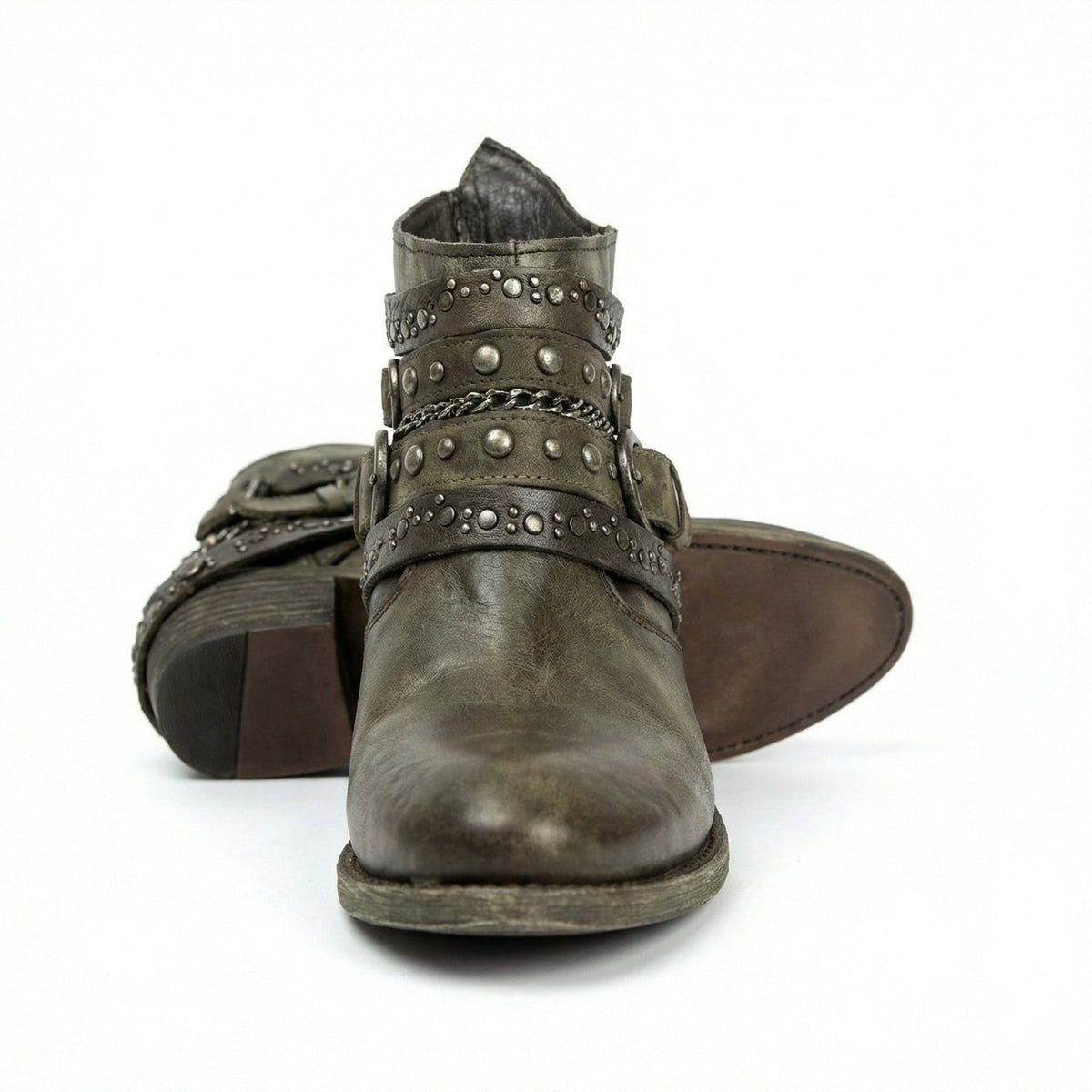 Chainelle - Vintage Chain Detail Boots Everyday Wear — view 10 of 10