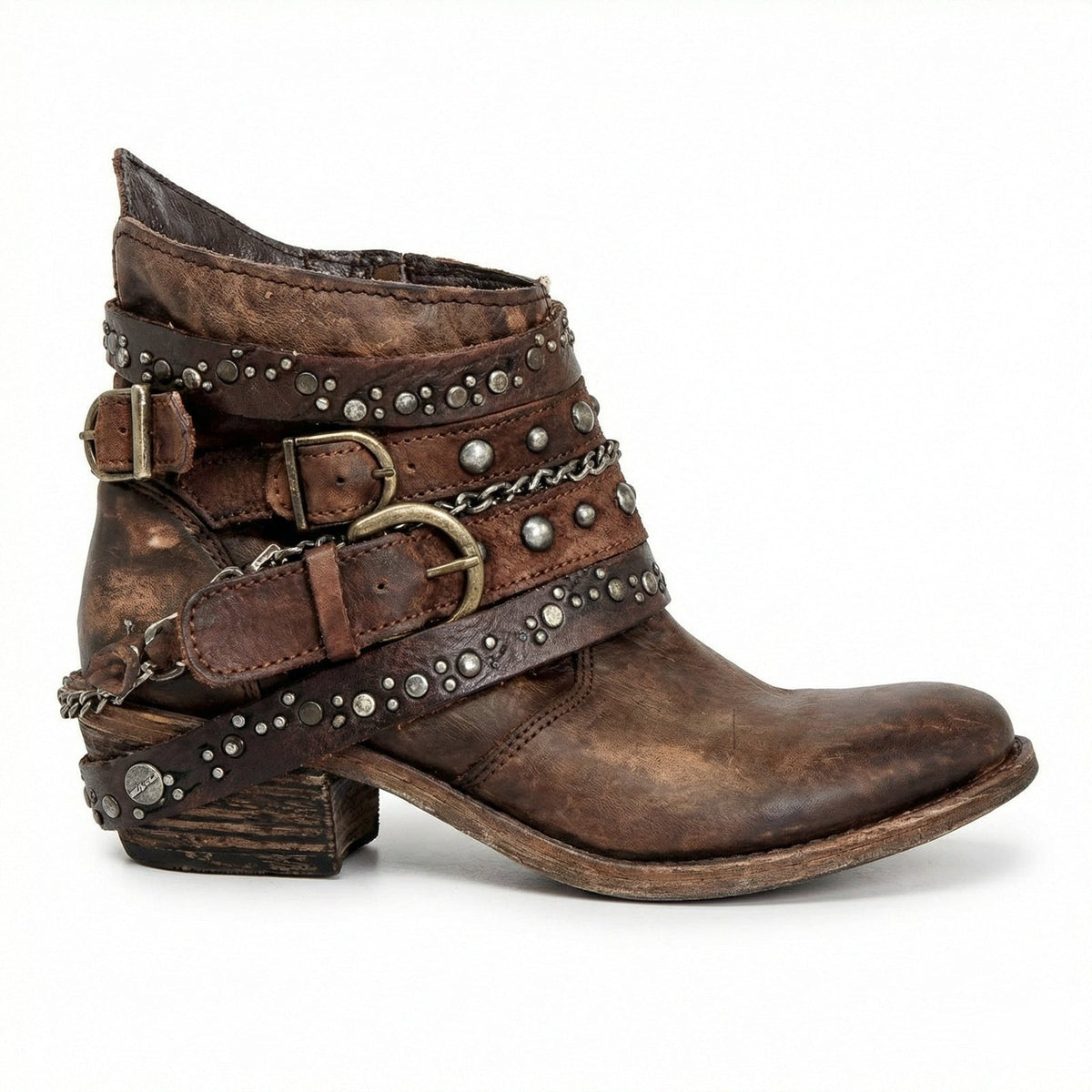 Chainelle - Vintage Chain Detail Boots Everyday Wear — view 3 of 10