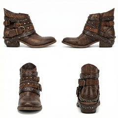 Chainelle - Vintage Chain Detail Boots Everyday Wear — view 4 of 10