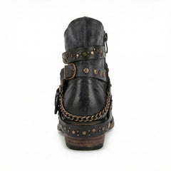 Chainelle - Vintage Chain Detail Boots Everyday Wear — view 5 of 10