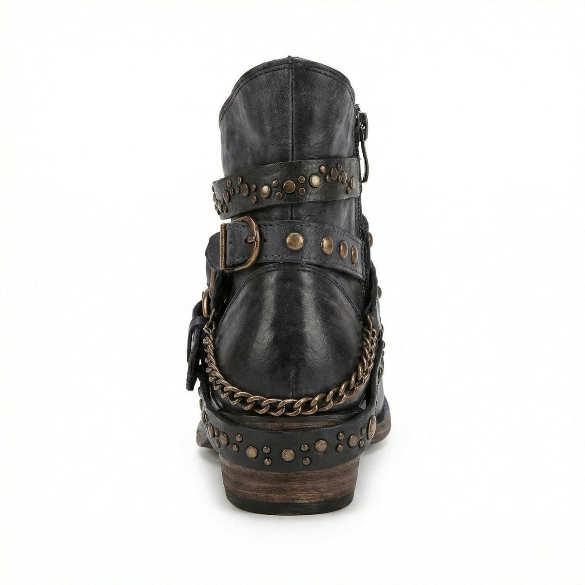 Chainelle - Vintage Chain Detail Boots Everyday Wear — view 5 of 10
