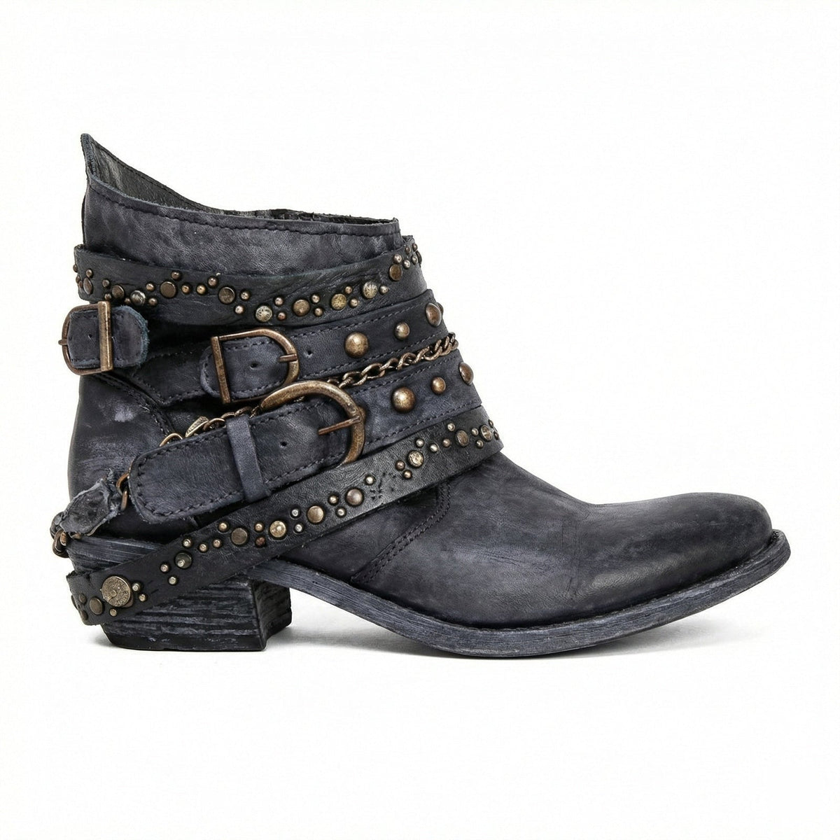 Chainelle - Vintage Chain Detail Boots Everyday Wear — view 7 of 10
