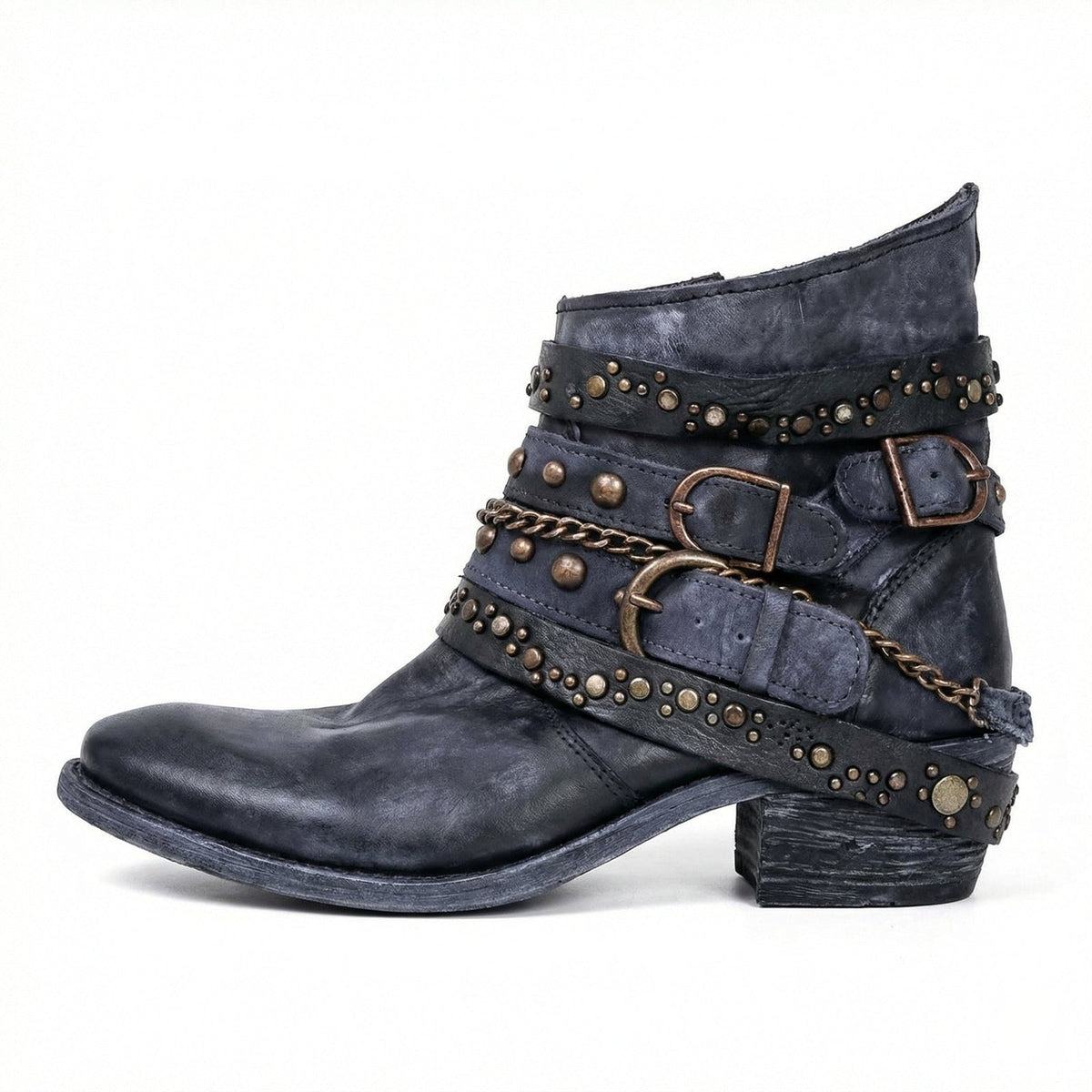 Chainelle - Vintage Chain Detail Boots Everyday Wear — view 8 of 10