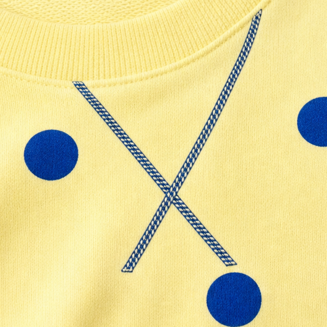 Citrella - Polka Dot Ribbon-Tie Sweatshirt Casual Everyday Wear — view 6 of 10