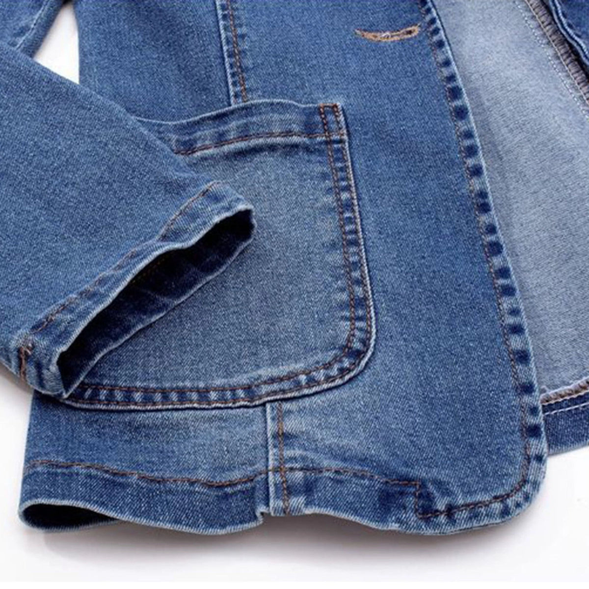 Cobrienne - Oversized Denim Blazer Casual And Office Wear — view 3 of 7
