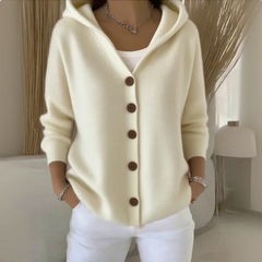 Coraleigh - Hooded Button Front Cardigan Everyday Layering — view 2 of 6