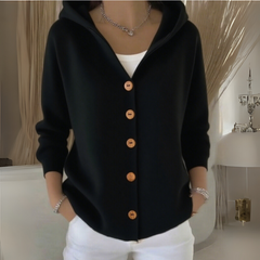 Coraleigh - Hooded Button Front Cardigan Everyday Layering — view 4 of 6