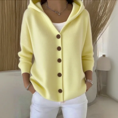 Coraleigh - Hooded Button Front Cardigan Everyday Layering — view 6 of 6