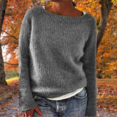 Corentia - Boat Neck Knit Sweater Everyday Layering — view 2 of 7
